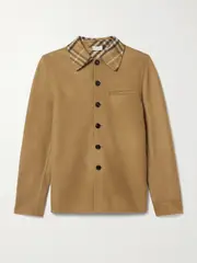 [Burberry] Burberry - Wool-felt Jacket - Light brown - large large Brown