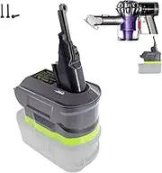 EID Use for Dyson V7 & V8 Adapter,for Ryobi 18V Battery Converted to Work for Dyson V7 +V8 Animal Absolute Motorhead Pro Trigger Fluffy HEPA SV11 Stick Vacuum