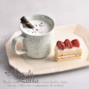 【Homely Zakka】創意不規則潑墨點點陶瓷馬克杯/咖啡杯/水杯300ml_ 藍點點