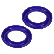 2pcs Bobbin Holders, Silicone Round Thread Spools Rings Holders, Blue