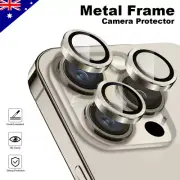For iPhone 15 14 Plus 13 Pro Max 12 Metal Camera Lens Glass Screen Protector