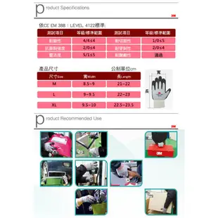 3M 電工電氣 舒適型防滑耐磨手套 防護手套 工業手套 上蠟.下臘.拋光 研磨