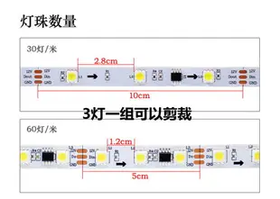 WS2811單色跑馬燈帶12V外置IC5050貼片LED白光暖白光流星流水燈條