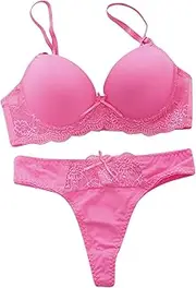 [Generic] Teal Panties Knicker Women's Bras Sexy Underwear Lingerie Bra Up Padded Set Lace Ladies Push Plus Size Daddy Lingerie for Women