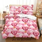 3D Cartoon Heart Balloon Pattern Quilt Cover Set Bedding Sets Pillowcases 64