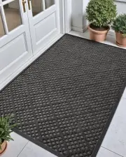 DEXI Door Mat Outside Entrance, Front Entryway Welcome Rubber Doormat, Non Sl...