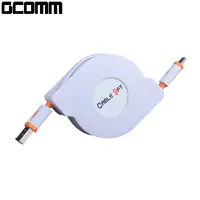 在飛比找PChome24h購物優惠-GCOMM micro-USB 強固型充電傳輸伸縮扁線 (1