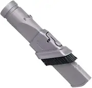Crevice and Brush Tool for Dyson V6 Animal Absolute Slim Fluffy Trigger Motorhead Corded and Cordless Vacuum Cleaners, 2 in 1 Accessory Attachment for Dyson