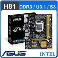 在飛比找PChome24h購物優惠-ASUS 華碩 H81M-K LGA1150 主機板《原廠註