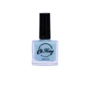 Oh Flossy Childrens Kids Kind Cream Blue Plant Based Nail Polish