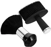 2Pcs Neck Duster Brush Soft Bristles Styling Cleaning Brush for Broken Hair Removal Portable Hairdresser Neck Brush for Salon and Home Use