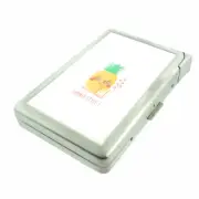Summer Pineapple Em1 Cigarette Case with Built in Lighter Metal Wallet