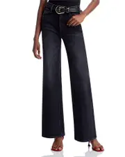 Mother The Hustler Roller Sneak High Rise Jeans in Not Today Satan