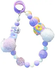 [Hellery] Phone Charm Purse Backpack Accessory Beaded Phone Strap Bag Pendant for Holiday Birthday Gift