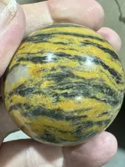 5cm Tiger Striped Yellow Jasper Sphere