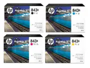 HP 843B Ink Cartridge Value Pack - Includes: [1 x Black, Cyan, Magenta, Yellow]