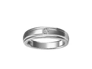 Bevilles Mirage Diamond Set Miracle Men's Ring in Sterling Silver