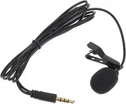 JEWEDECO Professional Lapel Microphone Clip-on Mic for Gaming Interview Recording Long Wire