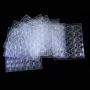 DNHCLL 240PCS (10Sheets) Transparent Double-side Glue Nail Sticker Adhesive Flexible Fake Nail Tips Adhesive Tabs Nail Glue