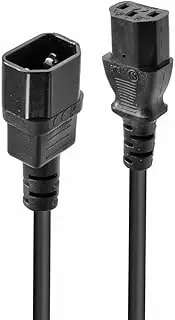 LINDY 1.5m Power Cable 10A IEC C14 Plug to IEC C13 Socket