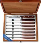 Steak Knives,8-Piece Set Practical Table knife,German Stainless Steel Serrated