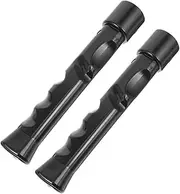 GANAZONO 2Pcs Slip Badminton Racket Grip Tape Sweat Absorbent Handle Wrap for Enhanced Comfort and Durable Overgrips for Training Efficiency Black Color