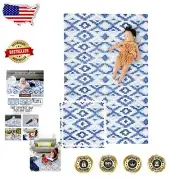 Hypoallergenic Waterproof Baby Play Mat - Safe Interlocking Tiles for Tummy Time
