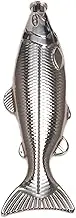 Tuperoymse 1 Set Fish-Shape Hip Flask 5Oz Bottle Mini Pocket Flask Stainless Steel Party Drinkware for Outdoor