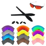 EYAR Replacement Lenses&Black Rubber for-Oakley Flak 2.0 XL OO9188-Options