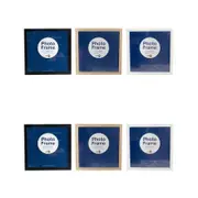 6x Unigift Element 30x30cm MDF/Glass Picture/Photo Frame Wall Hanging Assorted