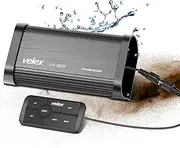 VELEX Marine Bluetooth Amplifier, 4 Channel, 240W, Waterproof, Controller, UTV Amp, Boat, Golf, Motorcycle, Hidden Installation
