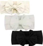 Baby Headbands Baby Girls Bows Headband Newborn Bow Handmade Soft Headbands with