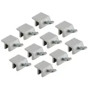 10x High Security Quick Installation Aluminum Sliding Screw Window Lock Silver