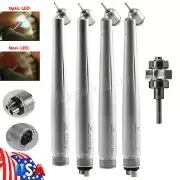 Dental 45° LED E-generator/No-LED High Speed Surgical Handpiece Push 2/4H os