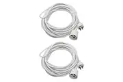 2PK Sansai 5M Power Extension Cord Lead 10A 240V 2400W Max Home Office AU 3-Pin