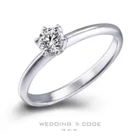 在飛比找momo購物網優惠-【WEDDING CODE】GIA 30分鑽戒D/VS1/3