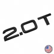 Audi Car Rear Trunk Deck Lid 2.0T Turbo Nameplate Emblem Logo Badge Matte Black (for: Audi)