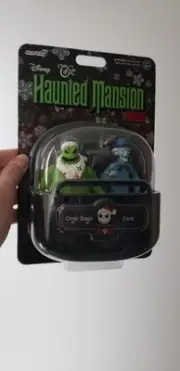 Disney Park Haunted Mansion Holiday Doom Buggy Oogie Boogie & Ezra Figure NIB