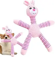 Interactive Plush Dog Toys - Funny Plush Dog Toys | Reusable Puppy Tooth Cleaning Tool, Squeaky Stuffed Animals for Home, Travel, Car
