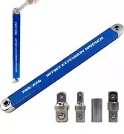 Impact Ready Offset Extension Wrench, Tight Reach Extension Set Blue