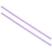 8mm x250mm Straight Light Purple Line Solid Acrylic Round Rod PMMA Bar 2X