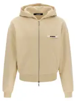 [Jacquemus] Jacquemus-Le Hoodie Grip Gros Grain Felpe Beige-Uomo XL