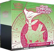 Pokémon TCG: Scarlet & Violet—Temporal Forces Elite Trainer Box – Iron Leaves (1 Full-Art Iron Thorns Promo Card, 9 Boosters & Premium Accessories)