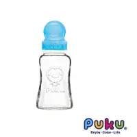 在飛比找蝦皮購物優惠-全新PUKU卡哇伊玻璃奶瓶150ml 藍色-絕版品