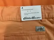 Eddie Bauer Adventure Rip stop Shorts Size 4 Orange