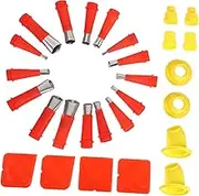 1 Set of Stainless Steel Caulking Nozzles Quick Replacement for Sealant Applications