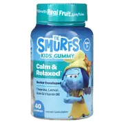 The Smurfs, Kids Gummy, Calm & Relaxed, Ages 3+, Smurf Berry, 40 Gummies