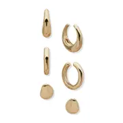 TRIO CUFF EARRING SET GOLD | Nine West