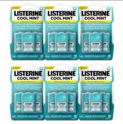 Listerine Cool Mint Pocketpaks Breath Strips Kills Bad Breath Germs 6PK (6 x 3)