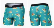 SAXX Volt NWT Senor Treefrogz Print Boxer Brief - Microfiber - Large